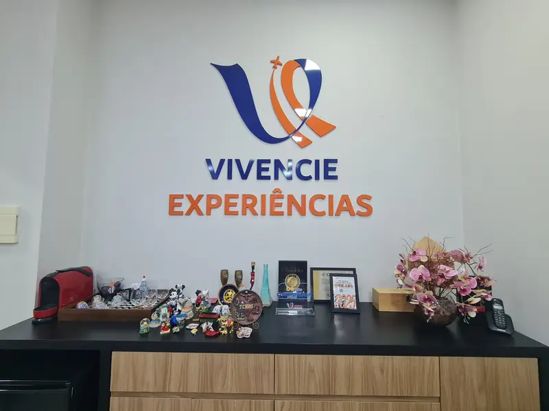 Parede Vivencie Experiências na loja